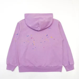 Repsgoat hoodie purple cotton sweatshirt multicolor star embroidery design