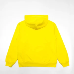 Repsgoat yellow hoodie sweatshirt cotton blend casual streetwear pullover with hood and ribbed cuffs