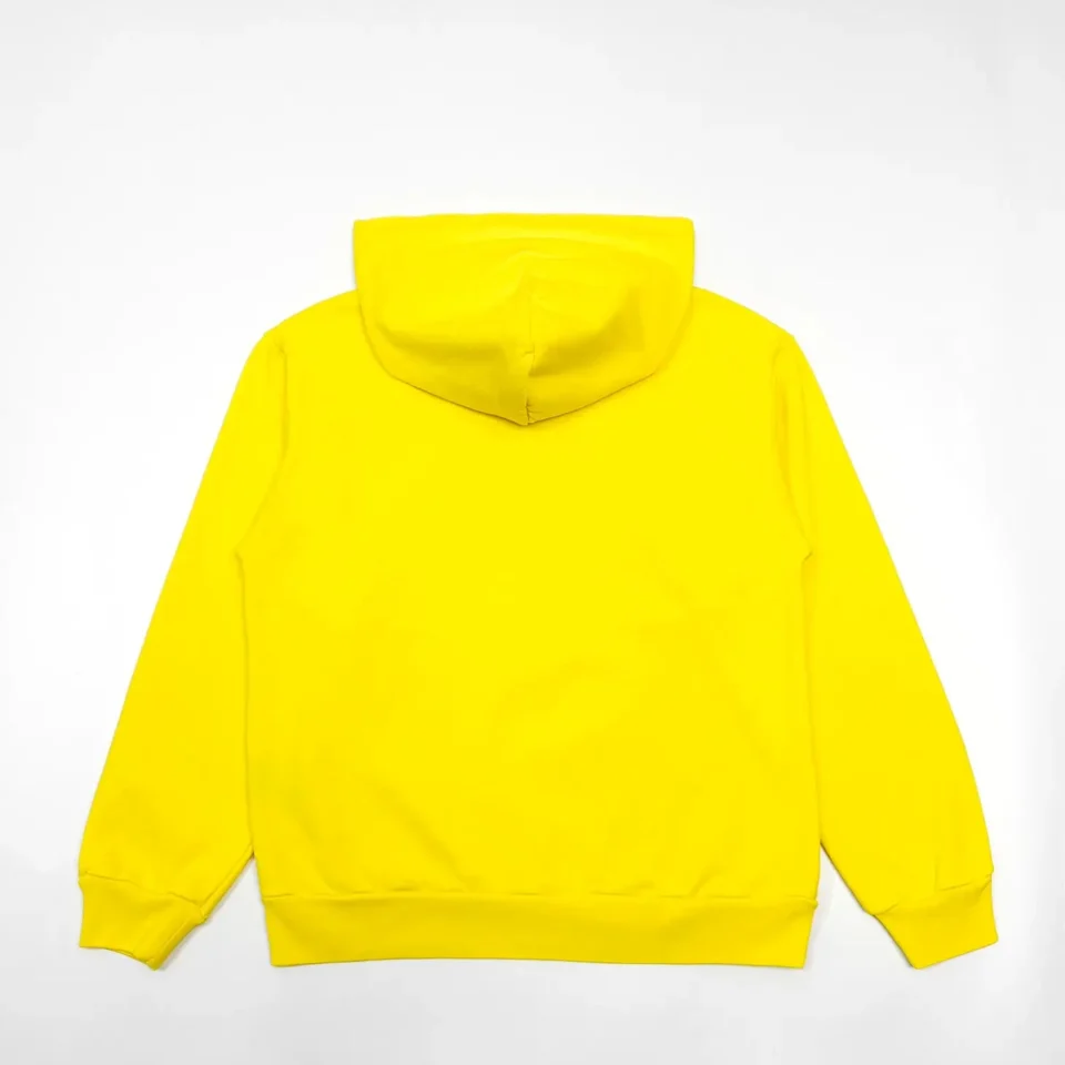 Repsgoat yellow hoodie sweatshirt cotton blend casual streetwear pullover with hood and ribbed cuffs