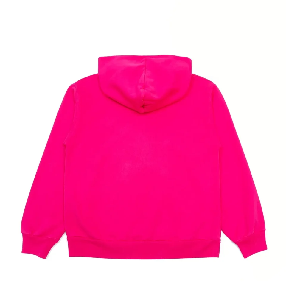 RepsGoat hoodie bright pink cotton fleece pullover sweatshirt with hood and ribbed cuffs