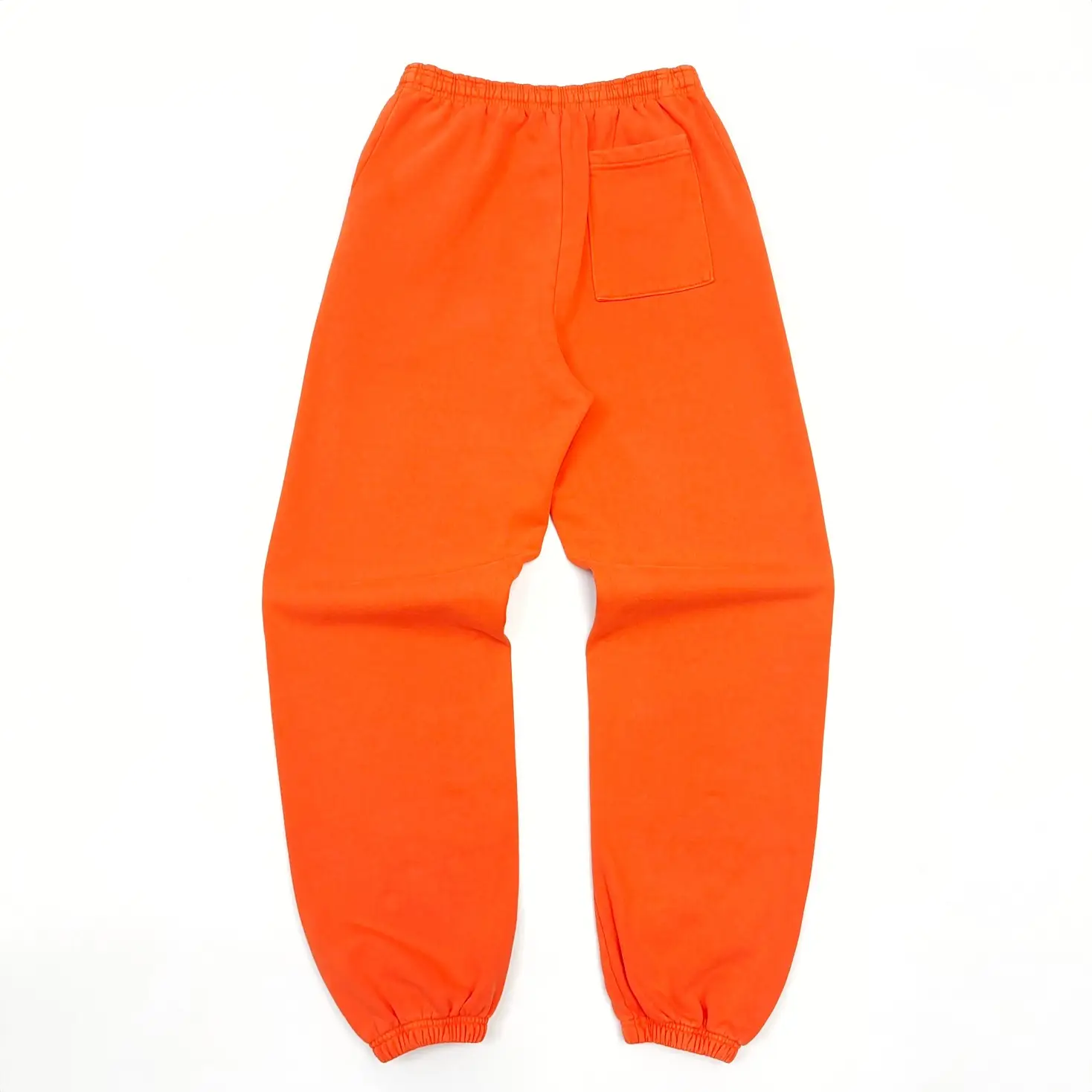 Carhartt WIP Basic Sweatpant orange cotton fleece pants with elastic waist and ankle cuffs