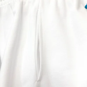 Nike Air Jordan 1 High OG white leather sneakers with blue accents and mesh details