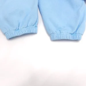 Repsgoat blue sweatpants light blue cotton fabric with elastic cuffs