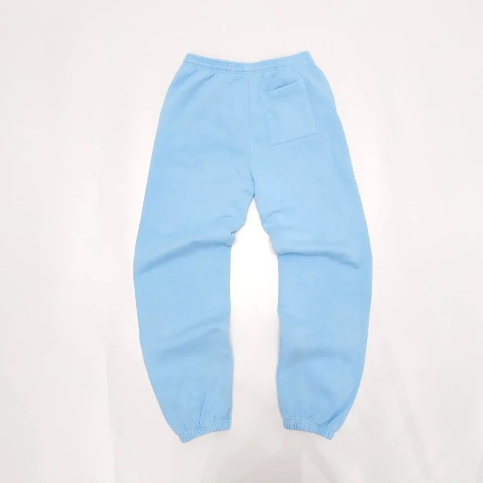Repsgoat sweatpants light blue cotton elastic waistband and cuffs casual wear