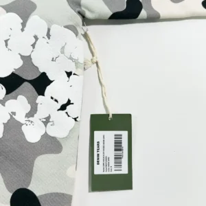 Denim Tears hoodie MKHT21 snow camo gray white black cotton sweatshirt with floral print
