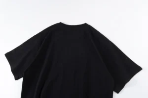 Repsgoat black oversized cotton t-shirt simple casual short sleeve top