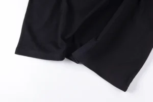 Repsgoat black cotton t-shirt short sleeve casual wear