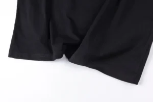 Repsgoat black cotton shorts smooth fabric casual wear