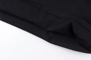 Repsgoat black cotton fabric close-up with visible stitching detail