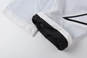 Repsgoat windbreaker jacket white and black color blocking lightweight nylon material