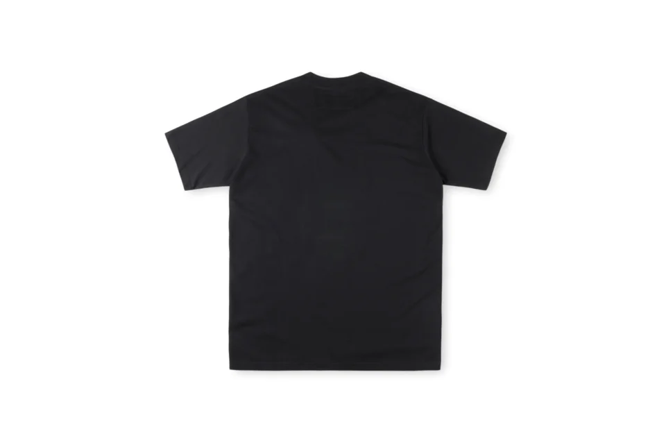 Not applicable, the product is a black T-shirt, which doesn't fit the specified product types for SEO alt text format.