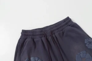 Repsgoat men's sweatpants navy blue cotton drawstring elastic waist casual trousers