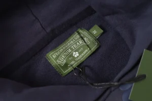 Denim Tears hoodie medium navy cotton fabric with green brand label African Diaspora Goods
