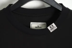 Maison Mihara Yasuhiro T-shirt MMY 3 black cotton crew neck shirt