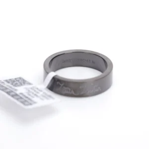 Louis Vuitton ring M00318DU241 gray metal band with engraved logo accessory with tag