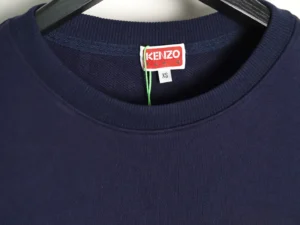 Kenzo sweatshirt navy blue cotton crew neck long sleeve top size XS
