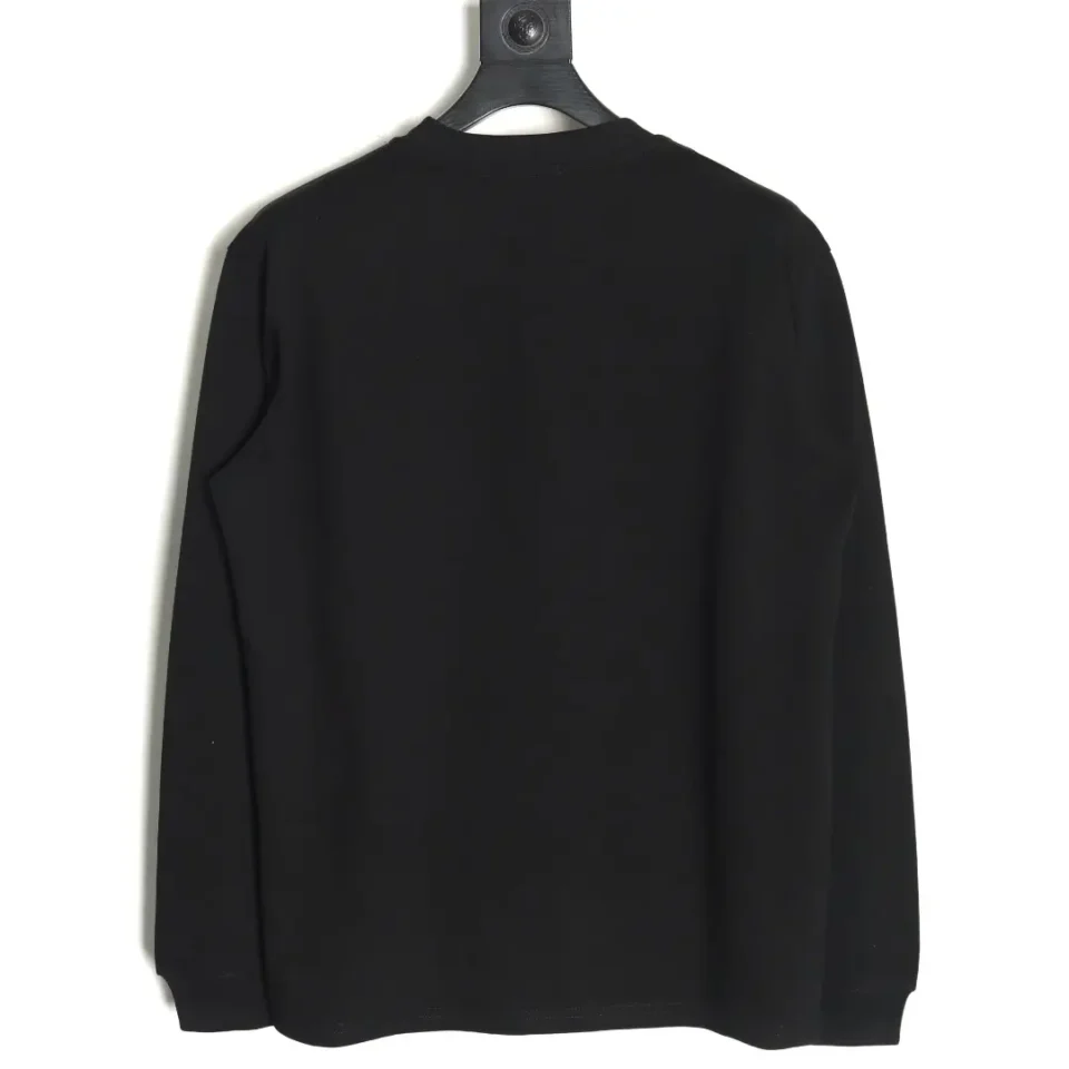 Unknown brand black long sleeve shirt cotton material basic design