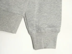 Repsgoat cotton blend sweatshirt light gray ribbed cuffs casual wear