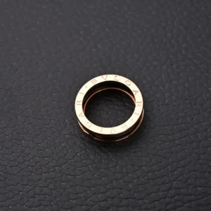 Bvlgari B.Zero1 ring rose gold metal jewelry accessory engraved logo design