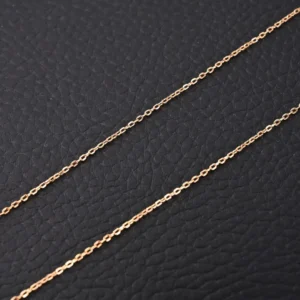 Cartier chain necklace rose gold delicate link design fine jewelry accessory