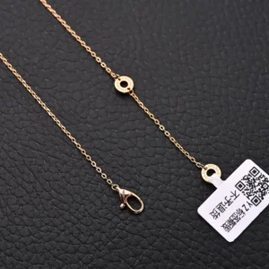 Bvlgari necklace rose gold chain with engraved circular pendants delicate design