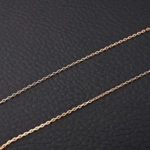 Tiffany & Co. link chain necklace rose gold 18k delicate fine jewelry accessory