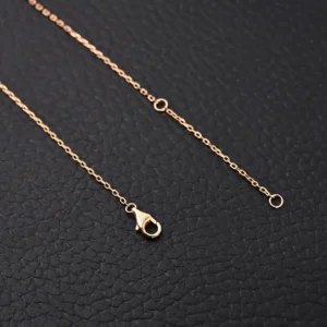 Tiffany & Co. chain necklace rose gold lobster clasp delicate link accessory