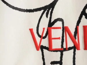 Valentino graphic print sweatshirt white cotton fabric red embroidered logo
