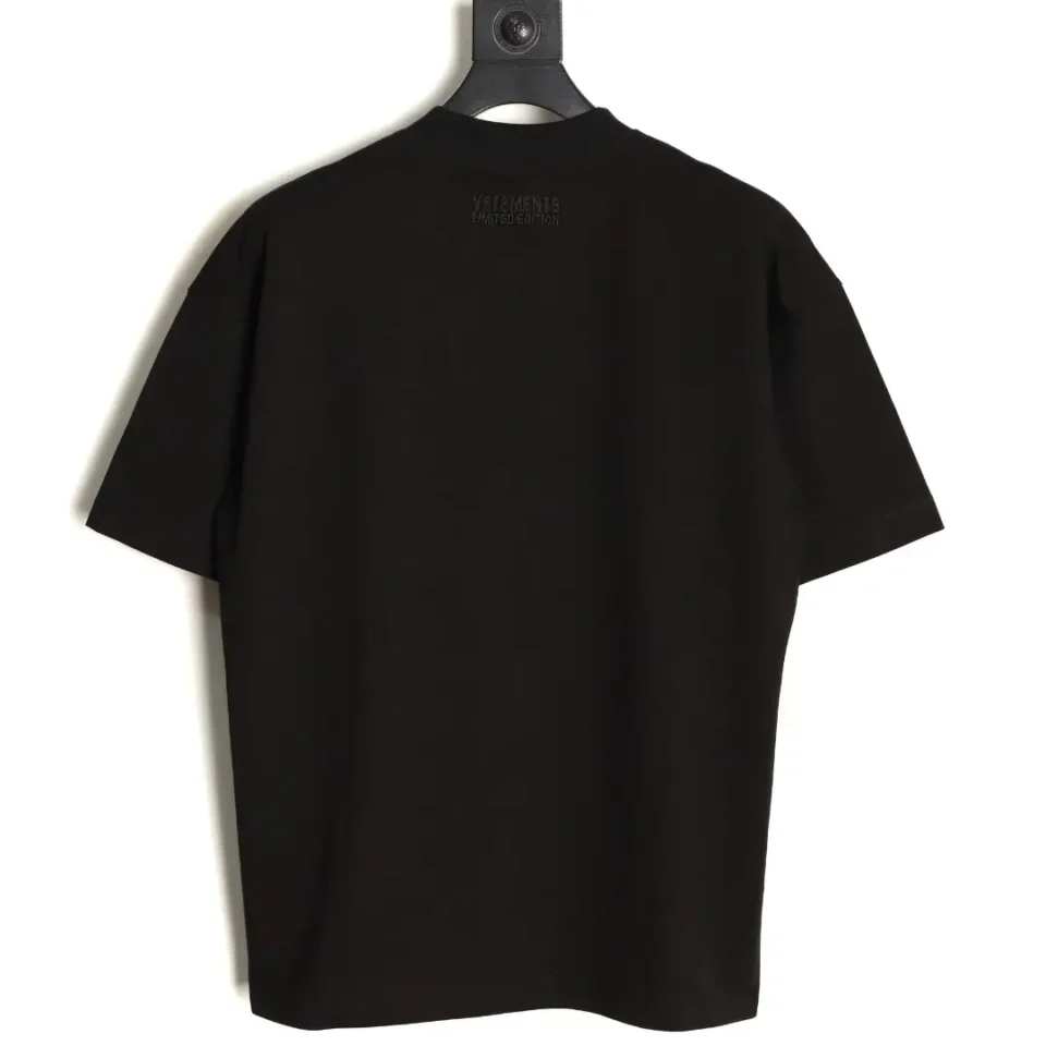 Vetements Limited Edition T-shirt black cotton oversized fit casual wear