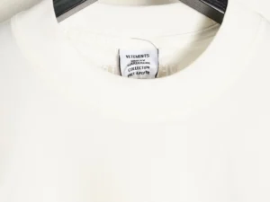 Vetements unisex t-shirt collection white cotton crew neck top