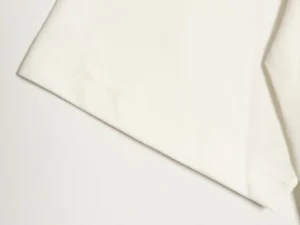 Repsgoat plain white cotton short sleeve t-shirt with stitched hem detail