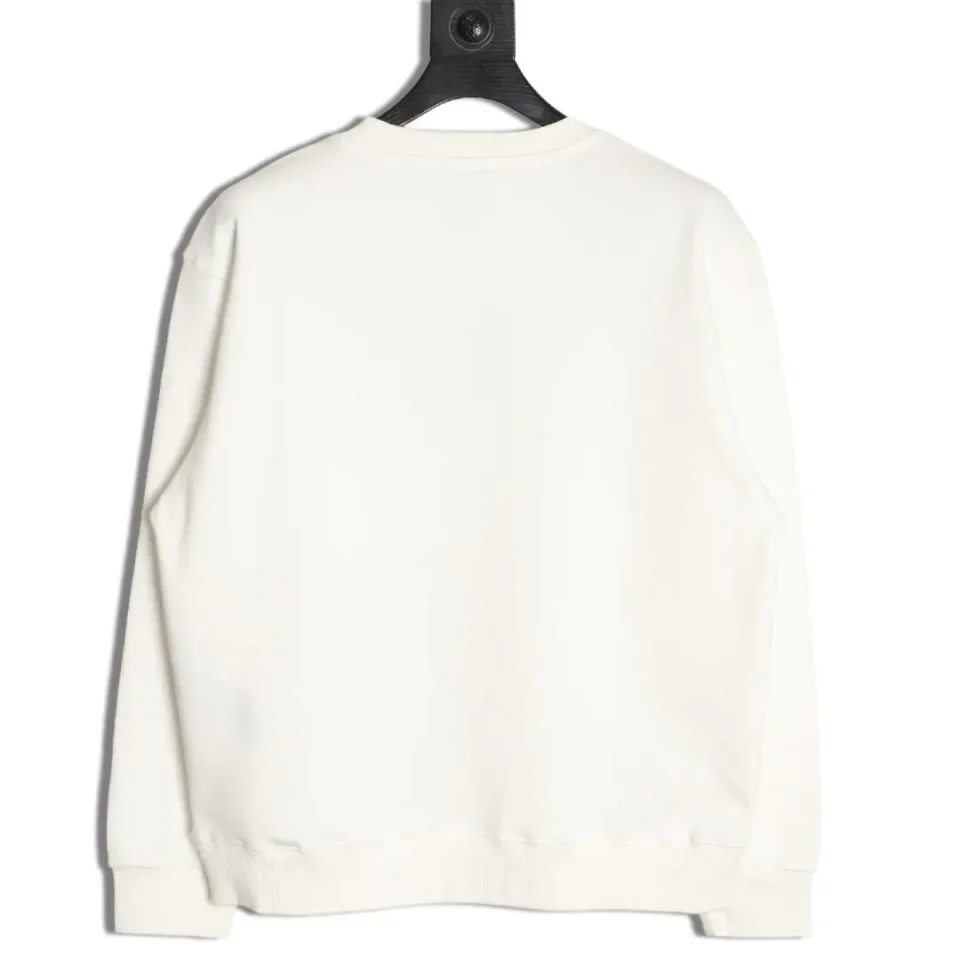 Acne Studios sweatshirt white cotton long sleeve crewneck pullover