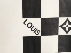 Louis Vuitton Damier Graphite canvas checkered pattern bag black and white coated canvas