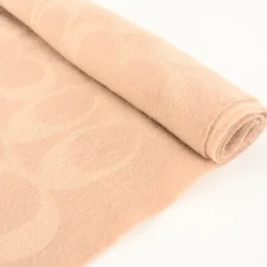 Coach scarf beige wool blend fabric with signature pattern accessory