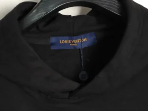 Louis Vuitton black turtleneck sweater cotton material luxury fashion clothing