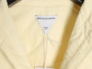 Bottega Veneta jacket cream color cotton material made in Italy with triangular brand label