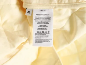 Bottega Veneta jacket 652051 VKIX0 size 46 cream color 97% cotton 3% elastane fabric made in Italy