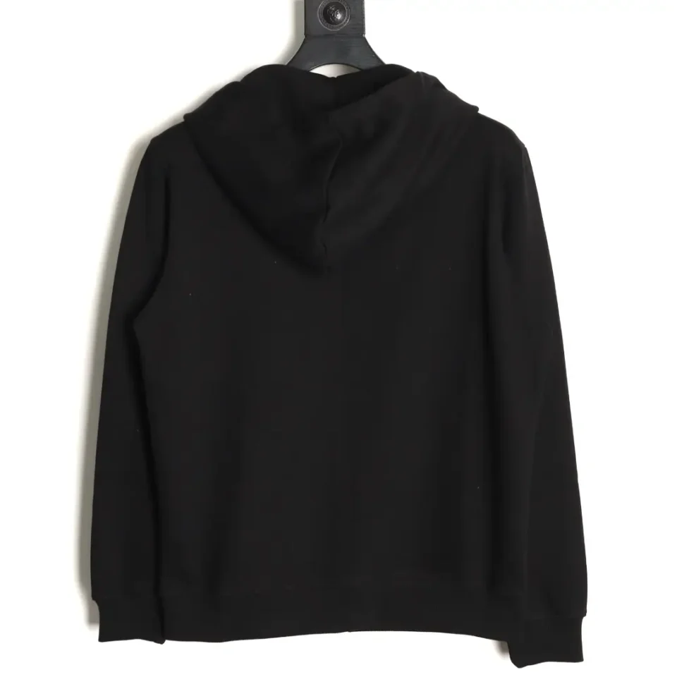 Repsgoat black hoodie casual sweatshirt cotton material with hood and long sleeves