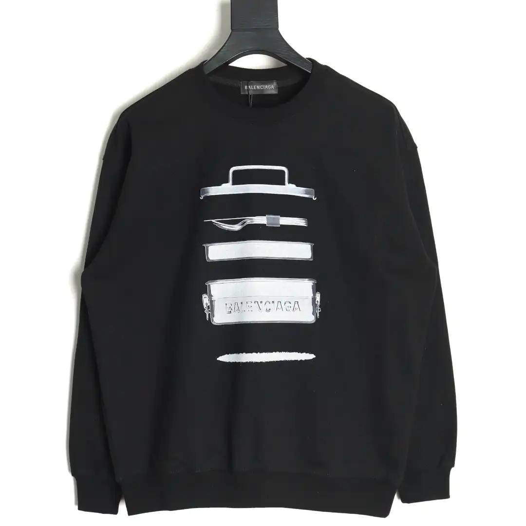 Balenciaga meal box letter printed circle