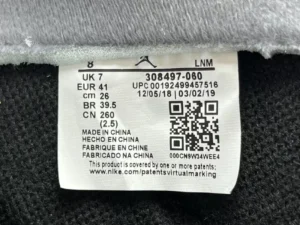 Nike Air Jordan 1 Mid black white leather sneakers size UK 7 EUR 41 made in China