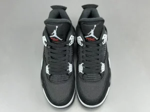 Nike Air Jordan 4 Retro OG Black Cement black white red nylon leather sneakers