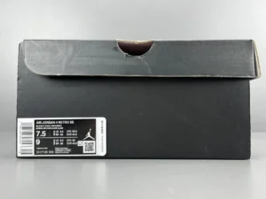 Jordan Air Jordan 4 Retro SE black, light steel grey, white leather sneakers DH7138 006