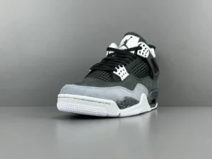 Nike Air Jordan 4 Retro OG Cool Grey black white grey suede mesh sneakers