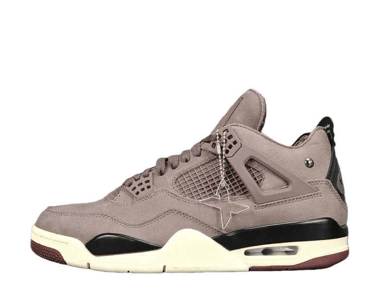 Jordan Air Jordan 4 Retro Taupe Haze grey suede sneakers with black and cream accents