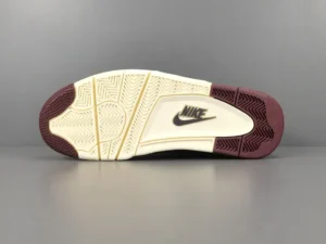 Nike Jordan 4 Retro SP A Ma Maniére Violet Ore sneaker outsole with distinctive tread pattern and branding.