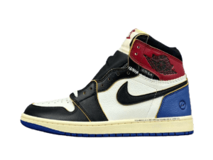 Nike Air Jordan 1 High OG Union LA black white red blue leather sneakers
