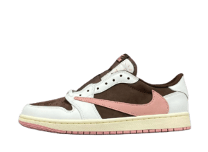 Nike Air Jordan 1 Low OG Travis Scott brown white pink leather sneakers