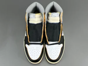 Nike Air Jordan 1 High OG Fearless black white orange leather sneakers