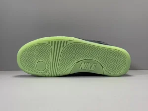 Nike Dunk Low Black Ghost green glow rubber sole sneakers