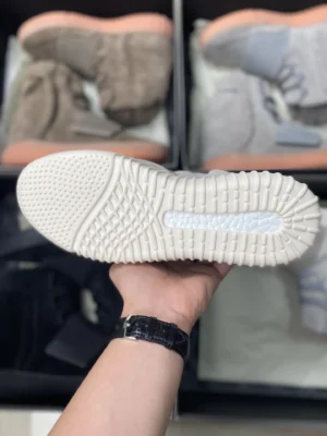 Adidas Yeezy Boost 350 V2 Bone white Primeknit sneakers with rubber sole and Boost cushioning